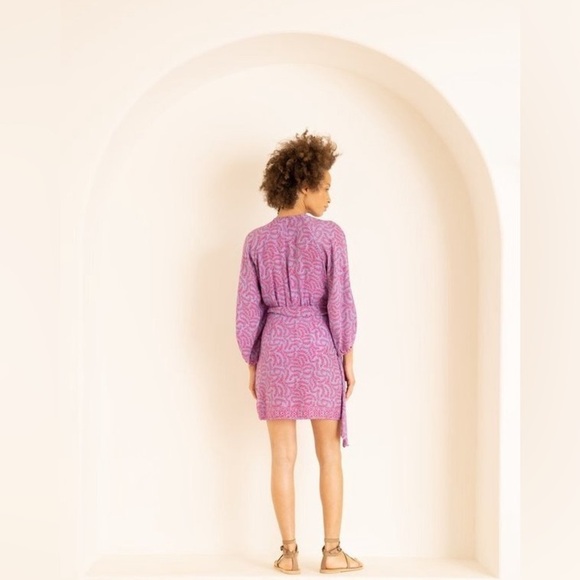 Natalie Martin Stephanie Dress in Fern Print Expresso - Picture 4 of 16